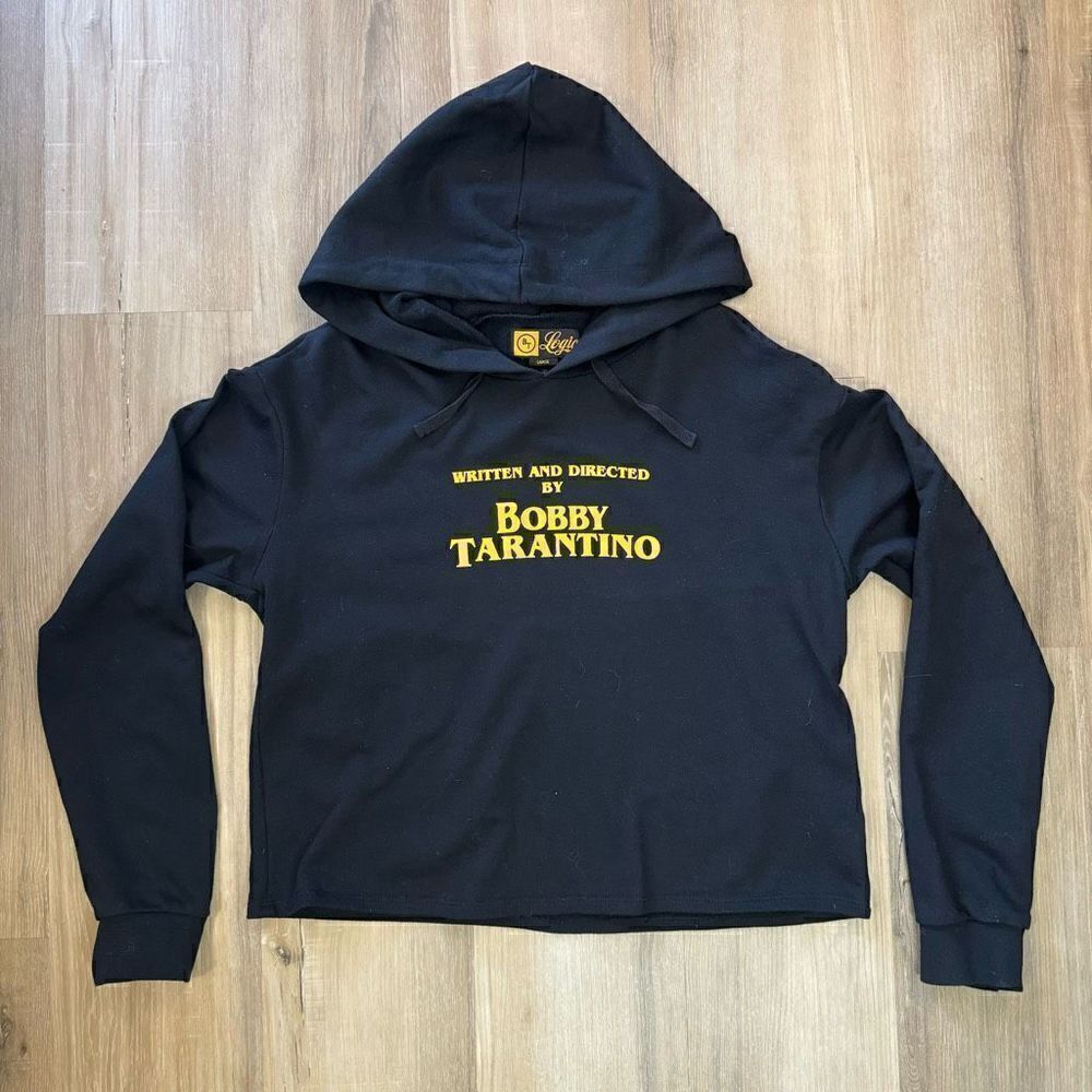 Logic Bobby Tarantino Black Crop Hoodie Sweatshirt Sweater Women’s Large